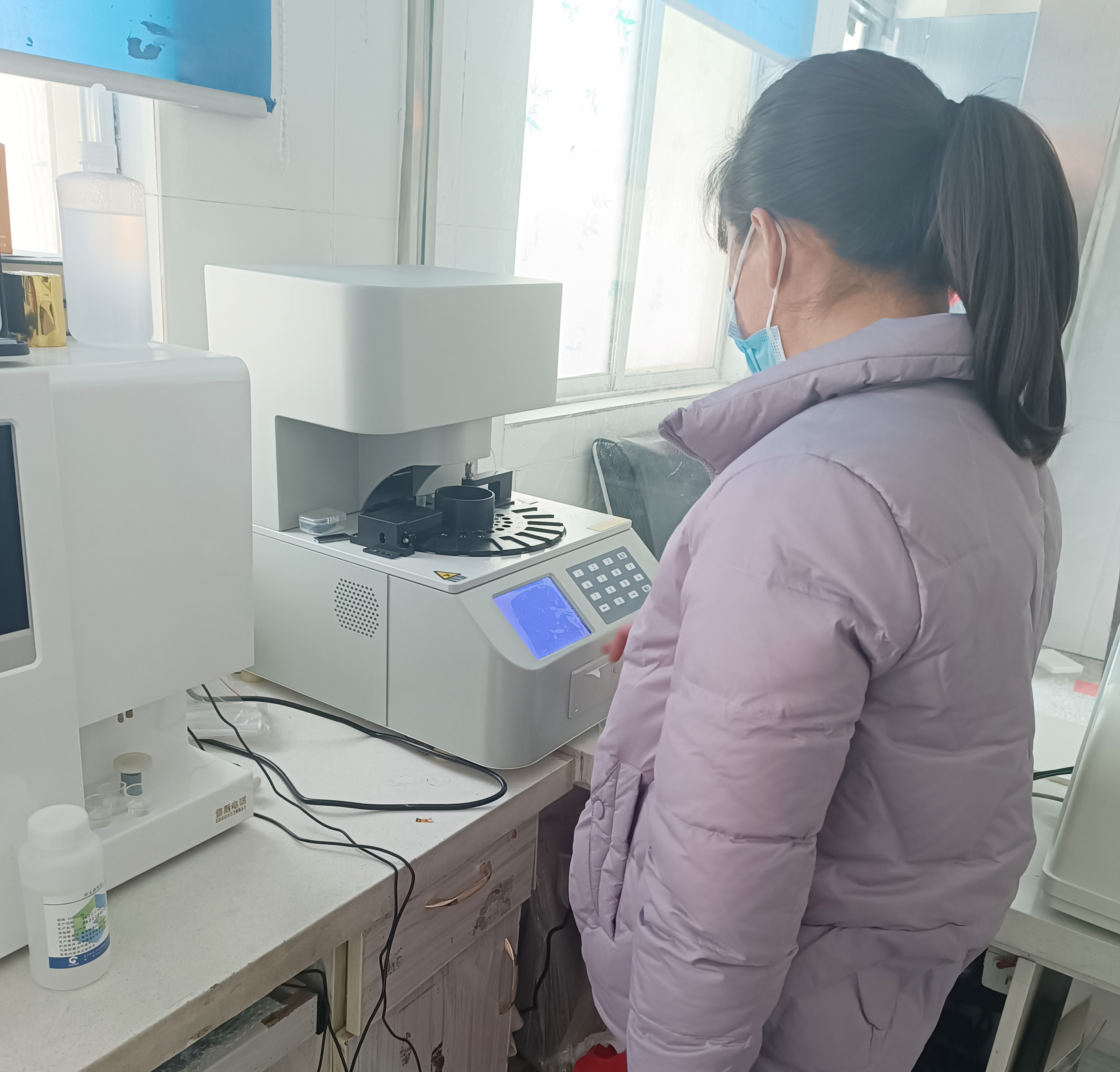 全自动阴道分泌物检测仪器设备在河南商丘虞城县三庄卫生院完成装机